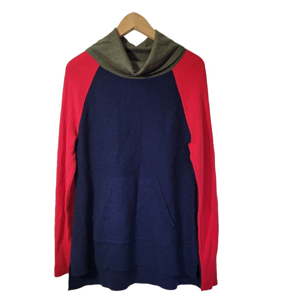 Woolrich Cowl Neck Sweater Kangaroo Pockets Wool Blend Women's‎ Medium